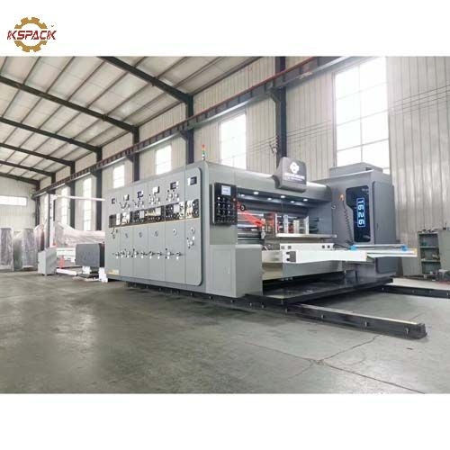 Independent feeding 4 Colors Corrugated Box Printing Machine Stacker