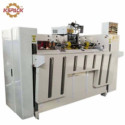 Semi Automatic Box Folder Gluer Machine With PLC Single Person