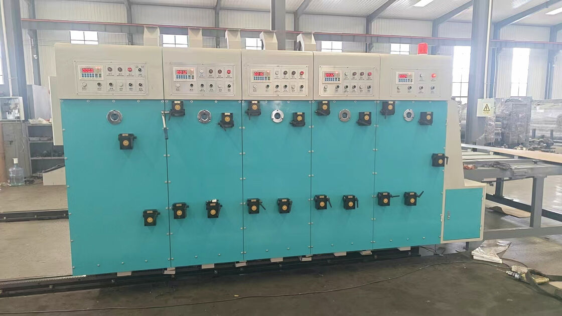 Chain Feeding Flexo Ink Corrugated Cardboard Printing Slotting and Rotary Die Cutting Machine