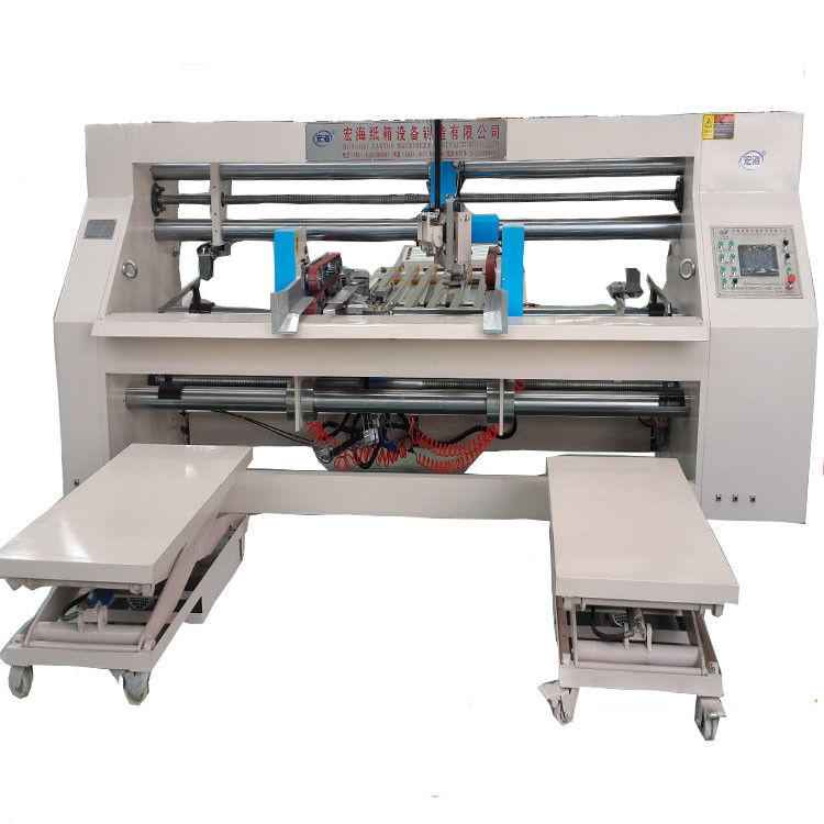 Manual Feed Semi Automatic Stitching Machine For Corrugated Boxes