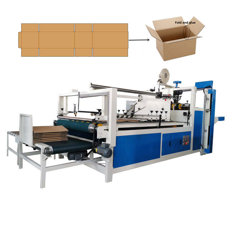 0-40 pieces/min Semi Auto carton  Box Folder Gluer Machine Easy To Operate