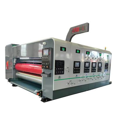 Automatyczna drukarka flexo 4 kolorowa slotter cutter matryca maszyna do kartonów falistych